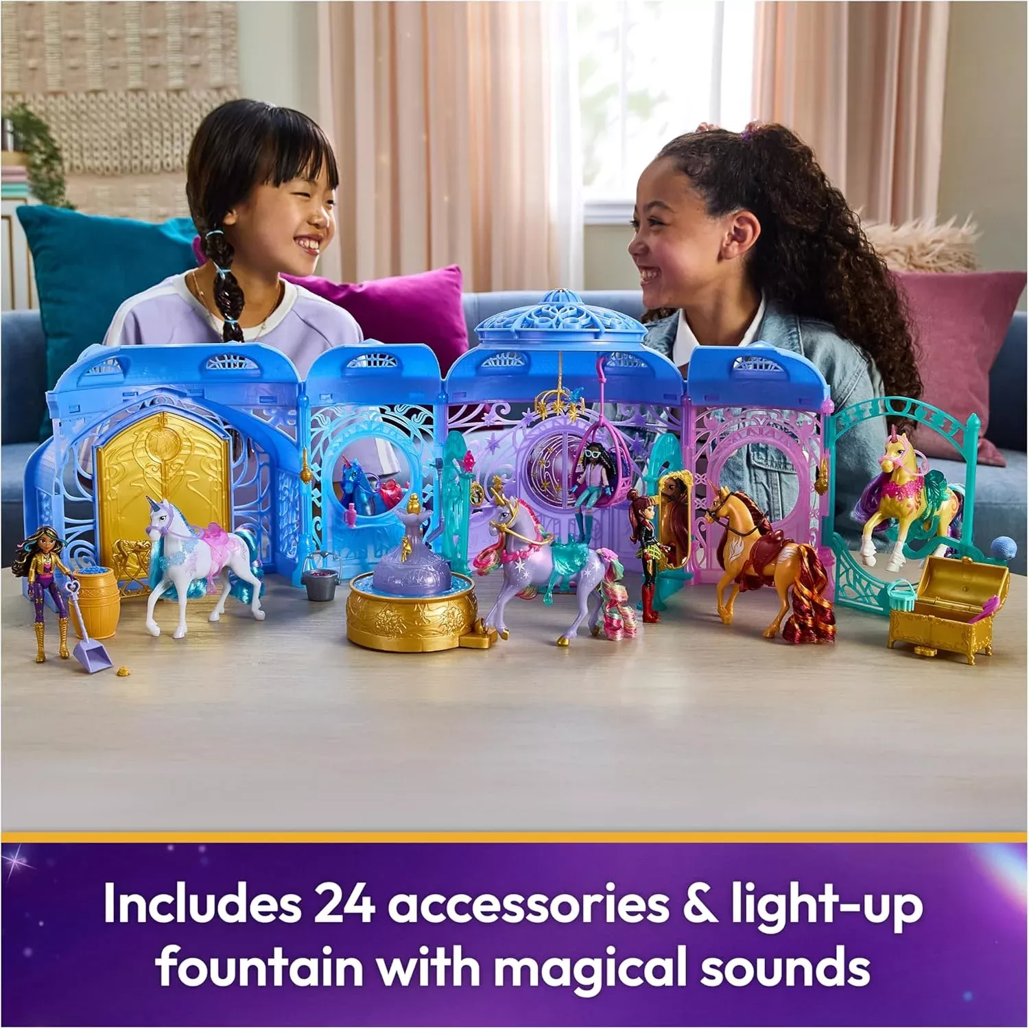 Unicorn Academy Starglow Fountain & Stable