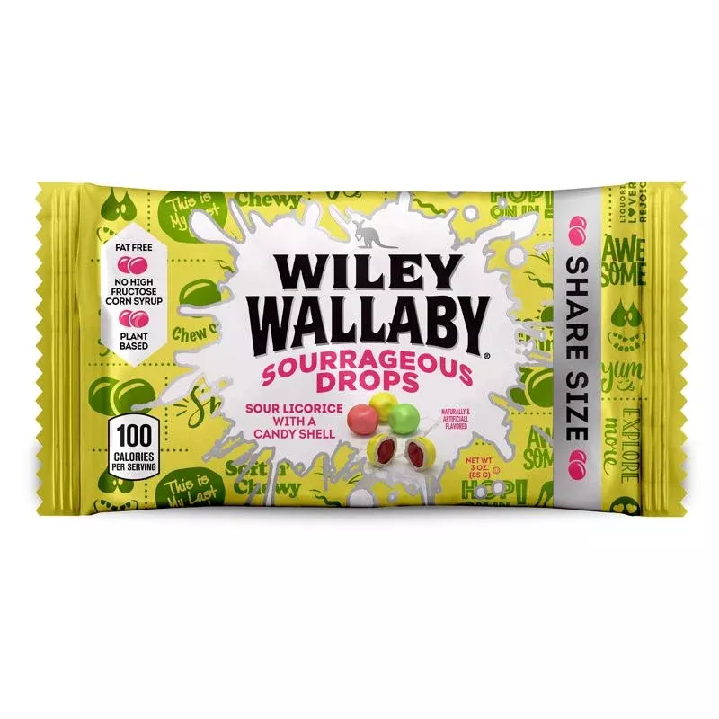 Wiley Wallaby Sourrageous Drops 3 oz