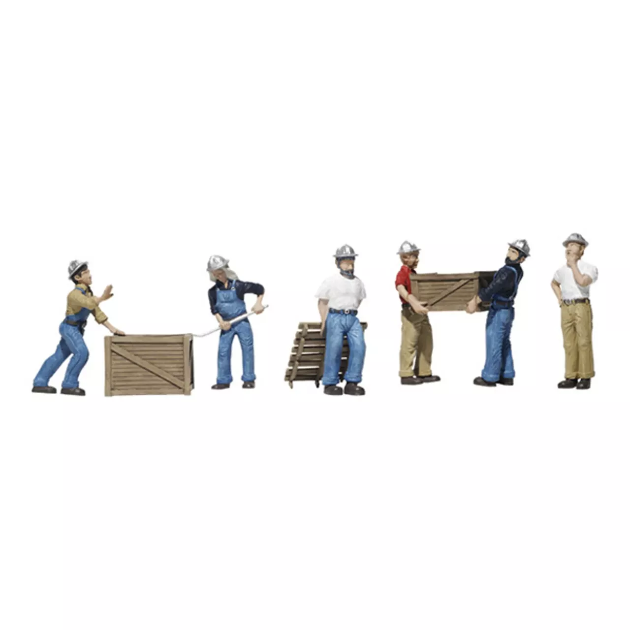Woodland Scenics #1823 – Dock Workers – HO Scale