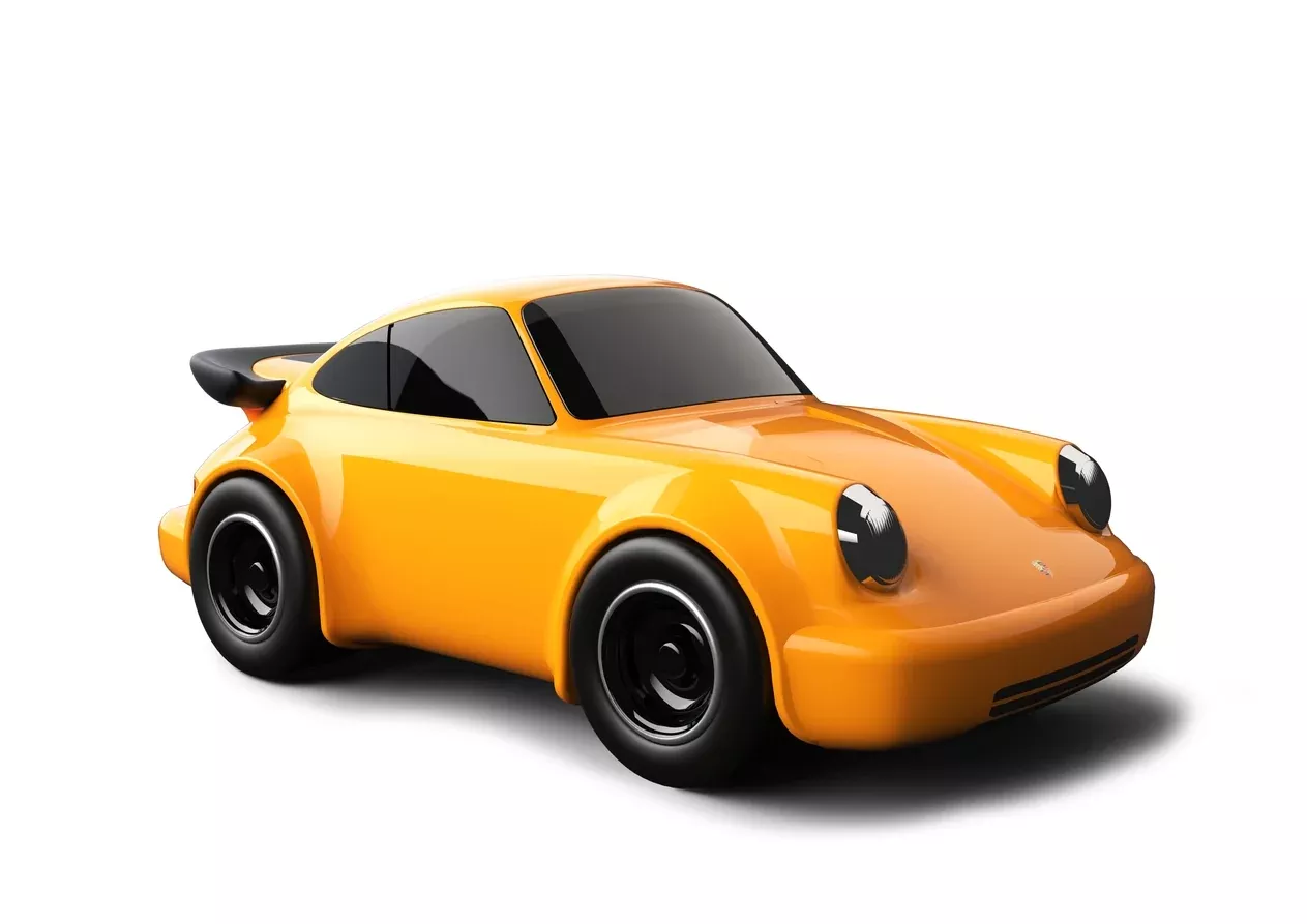 Yellow Porsche 911 Racing Car